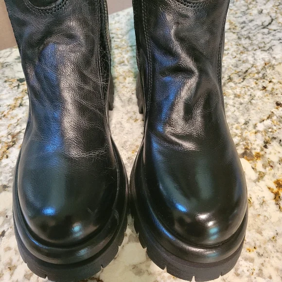 New A.S.98 DULCIE Black Knee-High Leather Boots 39 - Picture 5 of 10